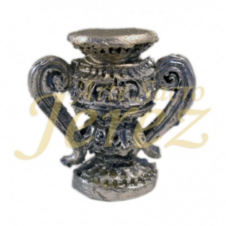 Ánforas plateadas grande, 4cm