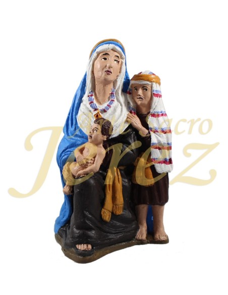 Mujer hebrea con niños